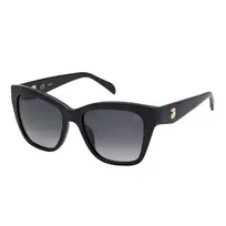 TOUS Moteriški Akiniai Nuo Saulės STOB40-540700 - Acetatinis Rėmelis, Polikarbonatiniai Lęšiai, UV400 Apsauga, 54 mm Lęšio Plotis, Juodi/Pilki