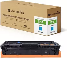 G&G Reborn Remanufactured Toner Cartridge Cyan HP 415A (W2031A) 2100 Pages