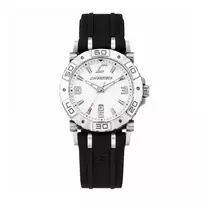 CHRONOTECH Vyriškas analoginis kvarcinis laikrodis RW0038 39mm nerūdijančio plieno korpusas, juodas ciferblatas, juodas odinis dirželis