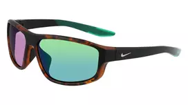 Nike Brazen Fuel MDJ akiniai nuo saulės - juodas rėmelis, pilki lęšiai su sidabriniu veidrodiniu sluoksniu