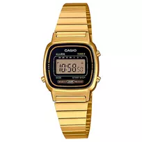 CASIO LA-670WGA-1DF Moteriškas Skaitmeninis Laikrodis Auksinis