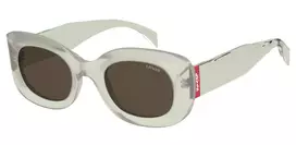 LEVI'S LV-1080-S-DLD Moteriški Akiniai Nuo Saulės - Havana/Tortoise Rėmelis, Rudi Lęšiai, 49mm