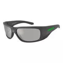ARNETTE vyriški akiniai nuo saulės AN4345-28706G – stačiakampis matinis juodas rėmelis, pilki veidrodiniai sidabriniai lęšiai 62 mm