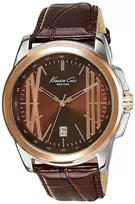 KENNETH COLE Vyriškas automatinis skeletinis laikrodis IKC8096 – 44 mm nerūdijančio plieno korpusas, juodas odinis dirželis