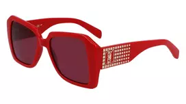 KARL LAGERFELD KL6140S531760 Moteriški Akiniai Nuo Saulės Havana Acetatas Rudi Polikarbonatas 53mm
