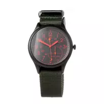 TIMEX Expedition North Field Post Vyriškas Analoginis Kvarcinis Laikrodis 41mm Žalias Ciferblatas Ruda Odinis Dirželis TW2V11000LG
