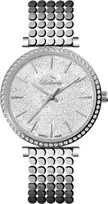 BELLEVUE Woman E66 (32mm) Quartz Analog Watch - Rose Gold Tone Stainless Steel Case, White Dial, Brown Leather Strap