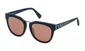 TRUSSARDI Moteriški Akiniai nuo Saulės STR180527T9R Brown Havana Square 52 mm
