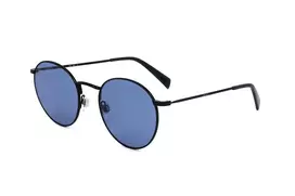 LEVI'S LV-1005-S-08A Unisex Akiniai - Klasikinis Stačiakampis Acetato Rėmelis - UV400 Pilki Polikarbonato Lęšiai - 52/21/145 mm