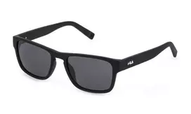 FILA SFI099V55U28P Vyriški stačiakampiai akiniai nuo saulės Juodi/Pilki UV400