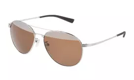 POLICE Unisex S8953V57579X Pilot Aviator Akiniai 57/15/145 mm Juodi Ginkliniai Pilki