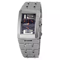 CHRONOTECH CT7018B-04M Vyriškas analoginis kvarcinis chronografo laikrodis 40mm nerūdijančio plieno sidabrinis