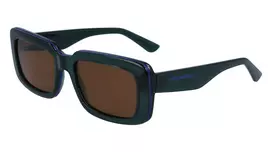 KARL LAGERFELD KL6101S-300 Unisex Akiniai Nuo Saulės 54mm Pilki Lęšiai Juodas Acetato Rėmas UV400