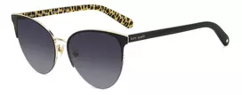 KATE SPADE Moteriški katės akies akiniai nuo saulės Izara IZARAGS807F79 – juodas acetatinis rėmelis, pilki polikarbonatiniai lęšiai, 57 mm