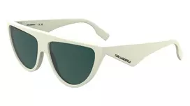 KARL LAGERFELD KL6185S591410 Moteriški drugelio formos akiniai nuo saulės Juodi/Pilki 59mm