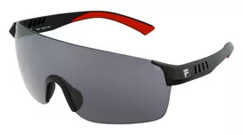 FILA vyriški akiniai nuo saulės SF9380990U28 - matinio juodo rėmelio, pilki polikarbonatiniai lęšiai, UV400 apsauga