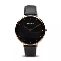 BERING Women's Classic Quartz Watch 14839-462 39mm Rose Gold Stainless Steel Mesh