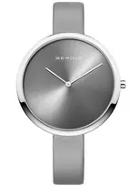 BERING Moteriškas Laikrodis 12240-609 (38mm) - Rožinio Aukso Nerūdijantis Plienas, Rudas Ciferblatas, Kvarcinis