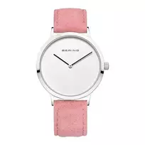 BERING moteriškas laikrodis 14937-604 39mm mėlynas ciferblatas sidabrinis Milano tinklelio dirželis