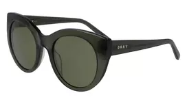 DKNY Moteriški Akiniai Nuo Saulės DK517S-300 Havana Acetato Rėmelis Gradientiniai Rudi Polikarbonatiniai Lęšiai 52mm