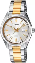 CASIO LTP1302PSG7AV Moteriškas analoginis kvarcinis laikrodis 34.5 mm nerūdijančio plieno dviejų spalvų