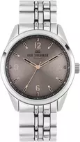 BEN SHERMAN Vyriškas kvarcinis analoginis laikrodis WB057ESM 43mm Nerūdijantis plienas Mėlynas ciferblatas Sidabrinė tinklinė apyrankė