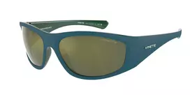ARNETTE AN4331-29266R Vyriški stačiakampiai akiniai nuo saulės – matinio juodo rėmelio, tamsiai pilki veidrodiniai raudoni lęšiai