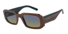 ARNETTE Unisex Akiniai AN431812382W5 Matiniai Juodi Tamsiai Pilki Veidrodiniai Sidabriniai 53mm