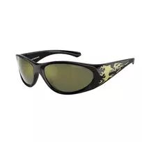 Arnette AN4342-29476R Unisex Akiniai, Matinis Juodas Rėmelis, Tamsiai Pilki Veidrodiniai Sidabriniai Lęšiai, 62 mm Lęšio Plotis