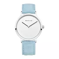 Bering Classic moteriškas kvarcinis laikrodis 39mm rožinio aukso nerūdijančio plieno tinklelis