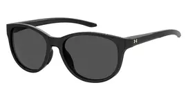Under Armour UA0014GS807 Moteriški akiniai nuo saulės – blizgantis juodas rėmelis, pilki lęšiai, 57 mm