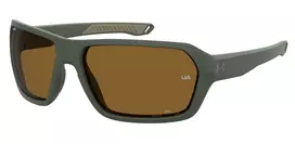 Under Armour UA-RECON-DLD Vyriški poliarizuoti sportiniai akiniai nuo saulės – matinė juoda/pilka – 64/15/125 mm