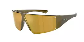 ARNETTE Unisex Akiniai AN433229227P6 - Matinis Juodas Rėmelis, Pilki Poliarizuoti Lęšiai, 69/09/130 mm