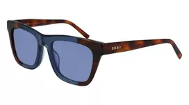 DKNY moteriški akiniai nuo saulės DK529S-240 Brown Havana acetatinis rėmelis, rudi gradientiniai lęšiai 53 mm