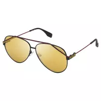 FILA SFI018-61531G Vyriški stačiakampiai akiniai nuo saulės juodi/pilki UV400 61/11/140 mm