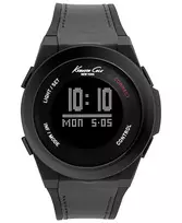 KENNETH COLE Vyrų automatinis skeletinis laikrodis 10022805 47mm juoda oda