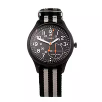 TIMEX Expedition North Field Post Vyrų Mechaninis Rankinis Laikrodis 41mm Nerūdijančio Plieno Korpusas Juodas Ciferblatas Ruda Odinė Juosta TW2V10600LG