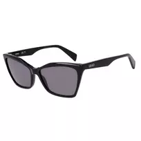LIU JO Moteriški Akiniai nuo Saulės LJ796S-001 Drugelio/Katės Akies Acetato Rėmelis Pilki Lęšiai 58mm