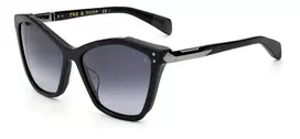 RAG&BONE Women's RNB1045GS6FQ5 Akiniai nuo saulės - Havana Tortoise Acetato Rėmelis, Pilki Polikarbonato Lęšiai, 57mm