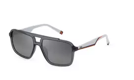 FILA SFI460-574ALP Unisex Akiniai Stačiakampiai - Havana/Rudas Acetato Rėmelis, Rudos Polikarbonato Lęšiai, UV400 Apsauga