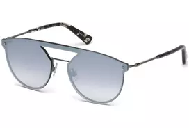 WEB EYEWEAR WE0193-08C Unisex stačiakampiai akiniai nuo saulės Havana acetato rėmelis rudi polikarbonatiniai lęšiai UV400