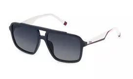 FILA SFI460-57D82P Unisex Akiniai, Juodas Rėmelis, Pilki Poliarizuoti Lęšiai, 57mm