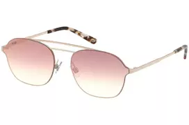 WEB EYEWEAR Vyrų Akiniai nuo Saulės WE0248-21G Havana Acetate Square Frame Green Polycarbonate Lenses UV400
