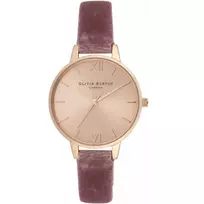 OLIVIA BURTON Moteriškas Daisy Chain kvarcinis laikrodis OB16DE03 34mm Rožinis auksas Nerūdijantis plienas Tinklelis