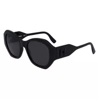 KARL LAGERFELD KL6146SN-1 Moteriški akiniai nuo saulės - kvadratiniai katinėlio akies formos acetatiniai rėmeliai - UV400 apsauga - 54 mm lęšiai