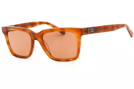 GUESS Moteriški Akiniai Nuo Saulės GU00064-56E Havana/Ruda Kvadratinis Rėmelis 53mm