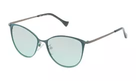 POLICE SPL19054KB1X Moteriški Akiniai nuo Saulės - Juodas Acetato Rėmelis, Pilki Polikarbonato Lęšiai, UV400 Apsauga, 54mm