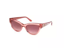 GUESS moteriški akiniai nuo saulės GU00112-5672T blizgantys tamsiai Havana rudi gradientiniai 56mm