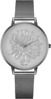 BELLEVUE Woman D12 40mm Analoginis Kvarcinis Laikrodis Nerūdijančio Plieno Korpusas Juodas Odinis Dirželis