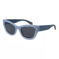 Polaroid PLD6237SX52MV Moteriški Akiniai Nuo Saulės – Juodas Rėmelis, Pilki Poliarizuoti Lęšiai, 52mm